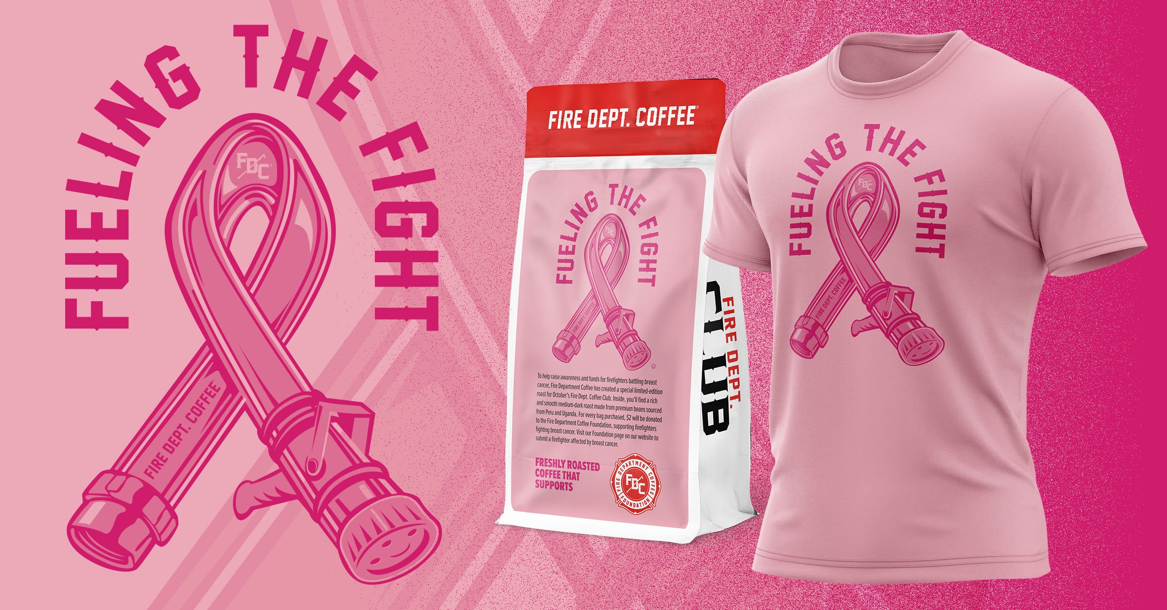 Fire Department Coffee Supports Firefighters Battling Breast Cancer This October