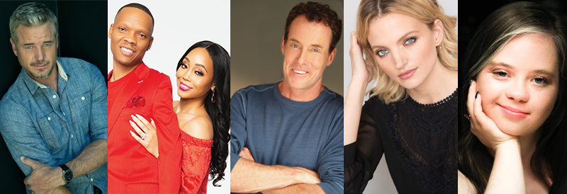 L-R: Eric Dane, Ronnie & Shamari DeVoe, John C. McGinley, Amanda Booth, Megan Bomgaars