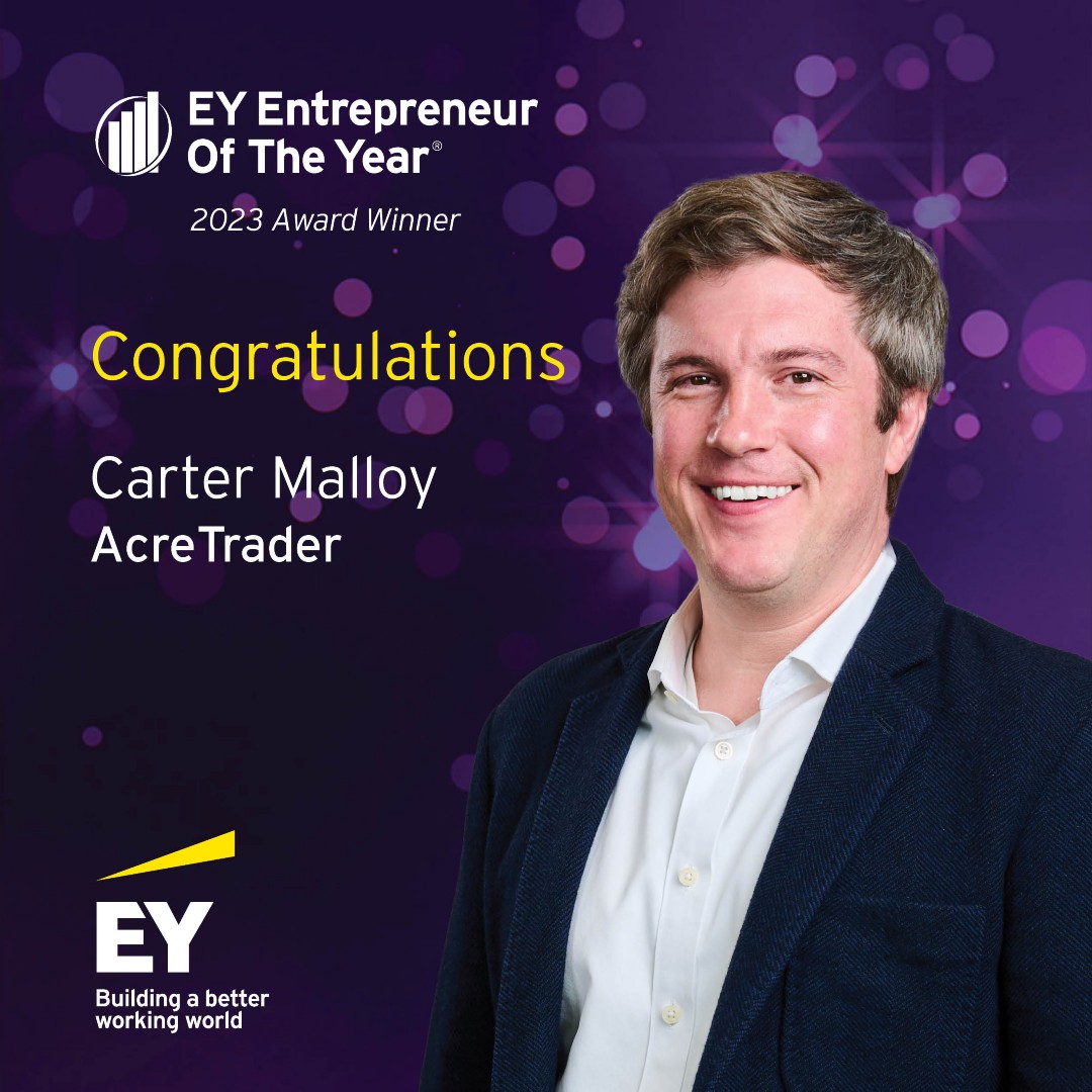 EY Announces Carter Malloy of AcreTrader  as an Entrepreneur Of The Year® 2023 Southwest Award Winner thumbnail
