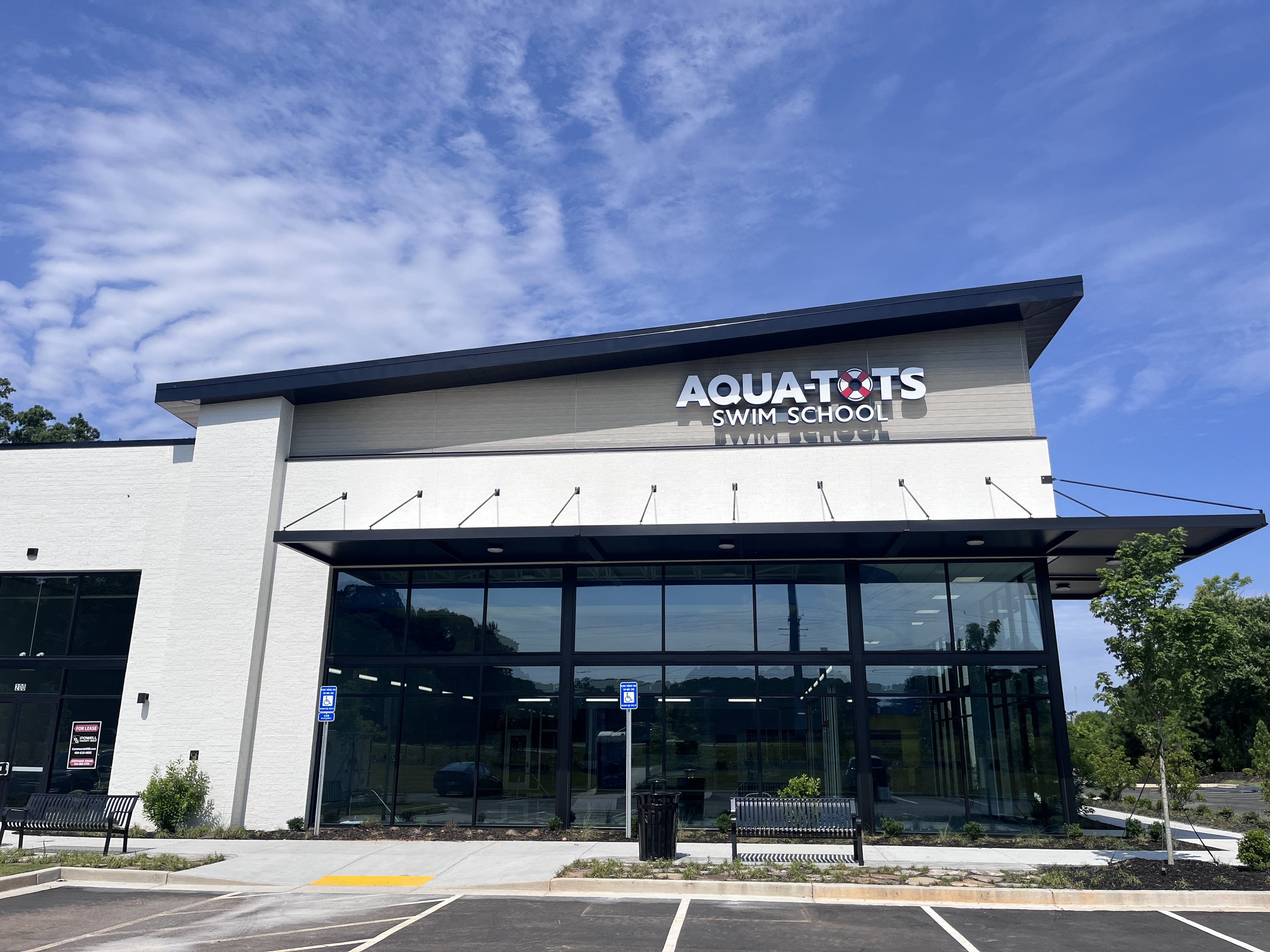 The new, 5,600-square-foot location features a 50-foot-long pool, 12 swimming zones and multiple changing rooms equipped with baby changing tables.