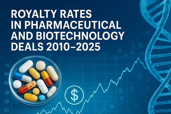 Royalty Rates in Pharmaceutical and Biotechnology Deals 2010-2025- Product Image Royalty Rates in Pharmaceutical and Biotechnology Deals