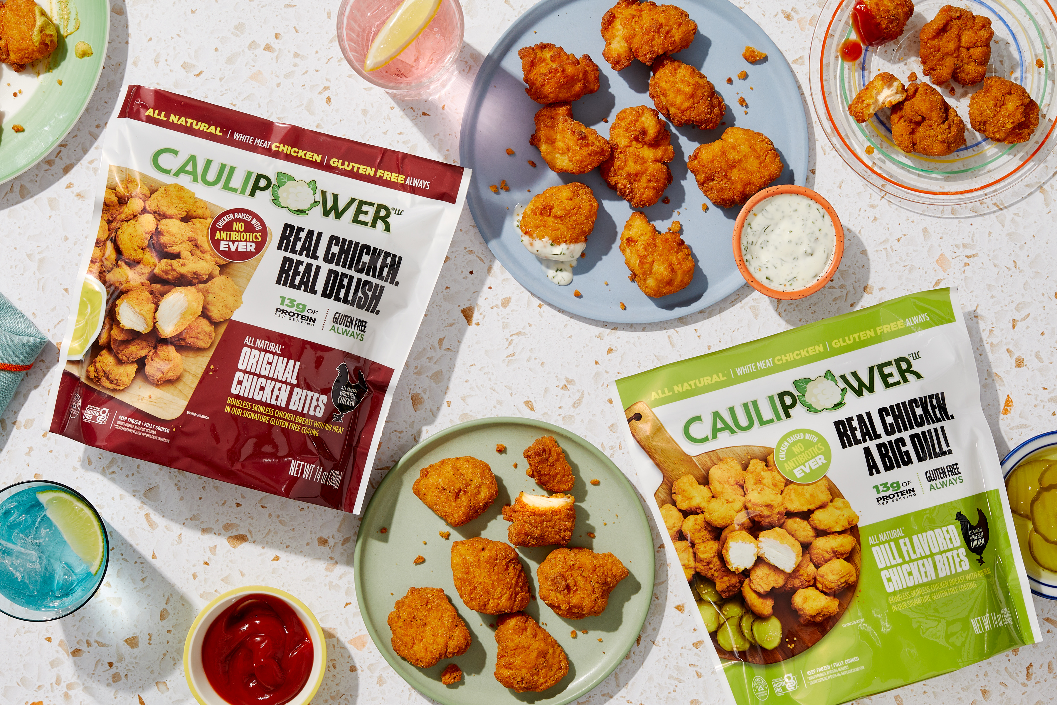 CAULIPOWER Original Chicken Bites and Dill Flavored Chicken Bites