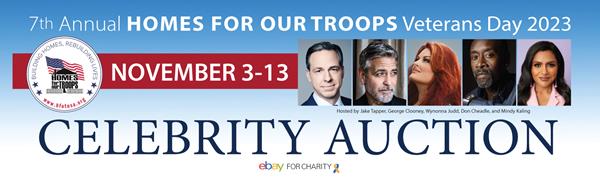7th Annual Homes For Our Troops Veterans Day Celebrity Auction 