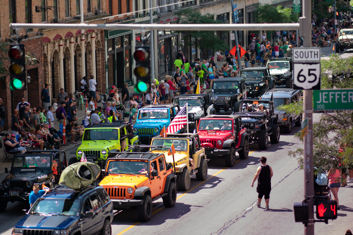 Toledo Jeep Fest's signature All-Jeep Parade.