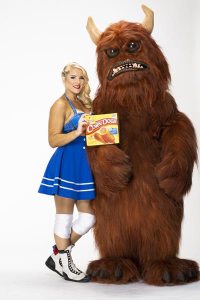 FOSTER FARMS CORN DOGS PARTNERS WITH WWE SUPERSTAR LACEY EVANS FOR "HUNGER MONSTER" CAMPAIGN
