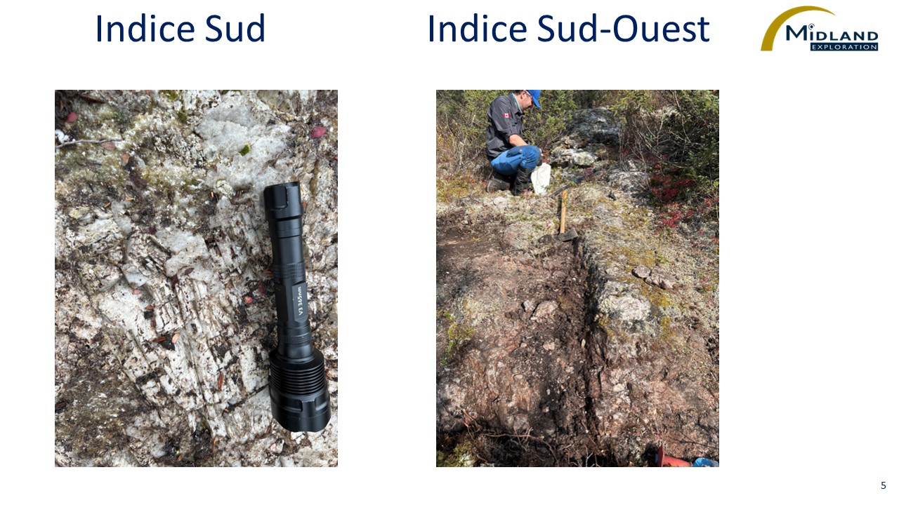 Figure 5 Indices Sud et Sud-Ouest