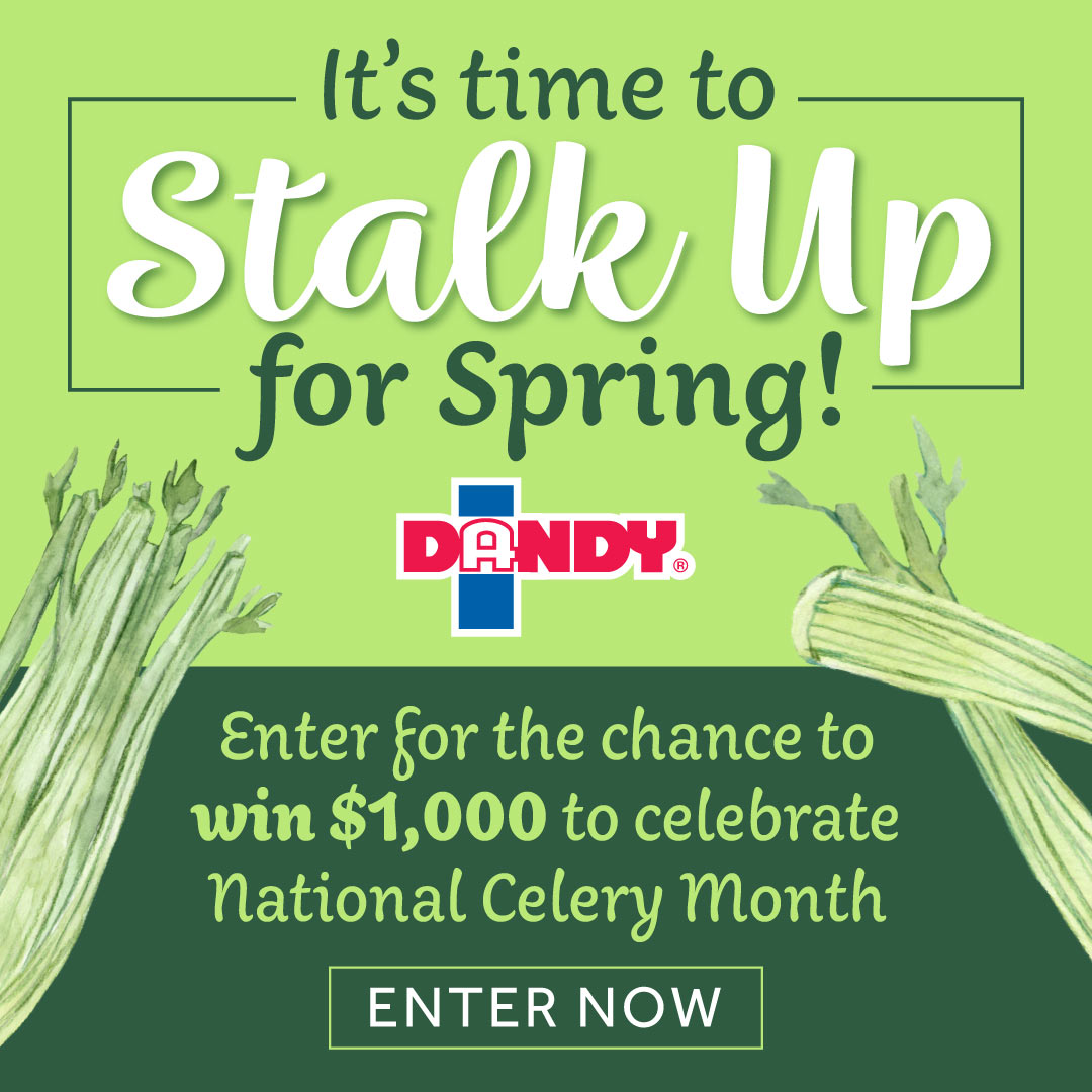 DANDY® CELERY LAUNCHES “STALK UP FOR SPRING” SWEEPSTAKES