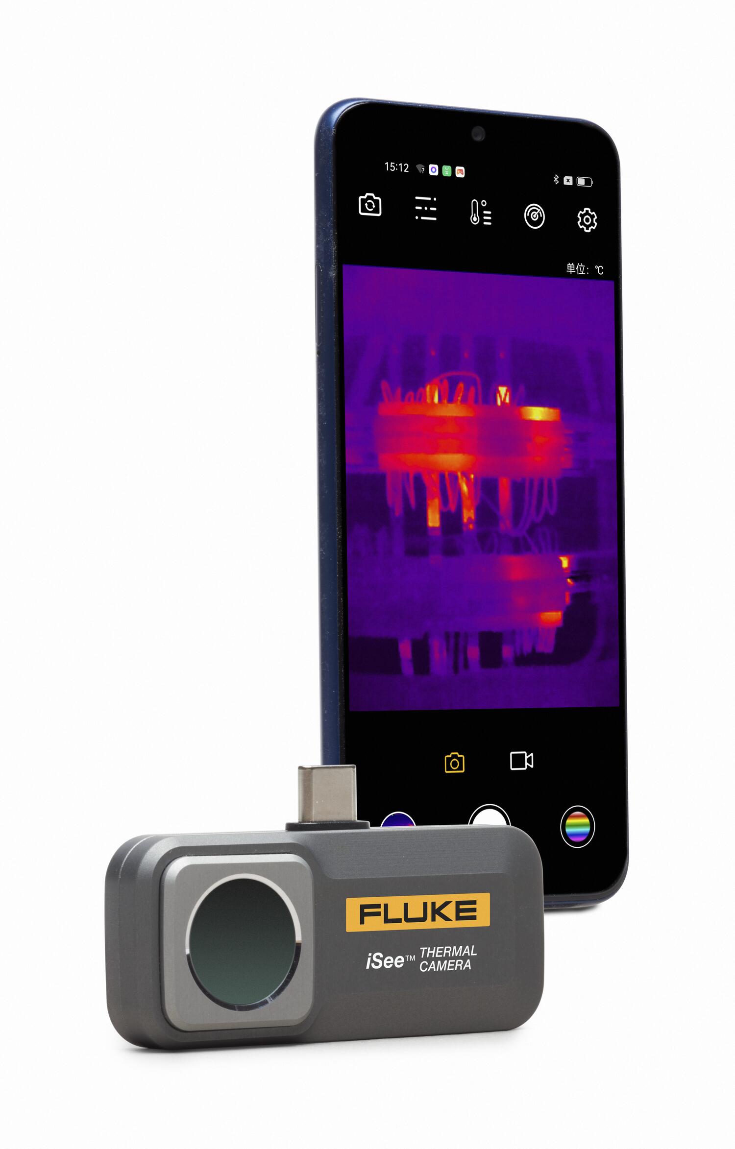 iSee Mobile Thermal Camera plugs into mobile with ease and can be launched in seconds