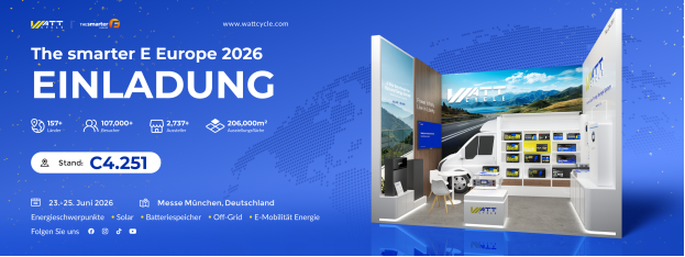 WattCycle Einladung zur Intersolar Europe 2026 in München
