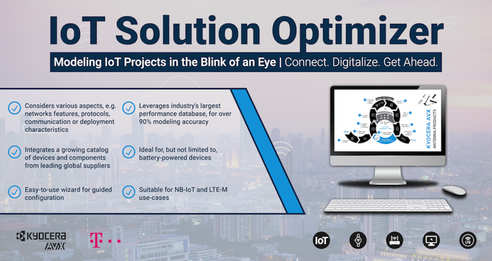 KYOCERA AVX Releases an Interactive Modeling and Validation Tool for IoT Devices