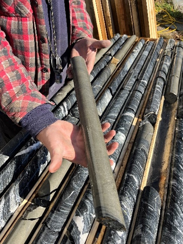 Confirmed VMS (Cu-Pb-Zn-Ag-Au) Drill Core, California Lake Project, NB Canada