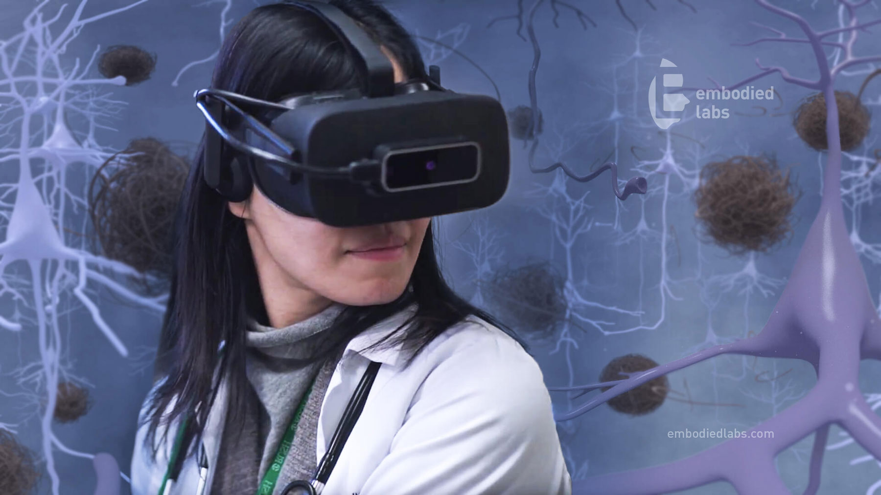 Embodied Labs provides healthcare professionals and care partners with an immersive training platform using virtual reality (VR) to spread awareness about the needs of people living with dementia and Alzheimer’s disease. 