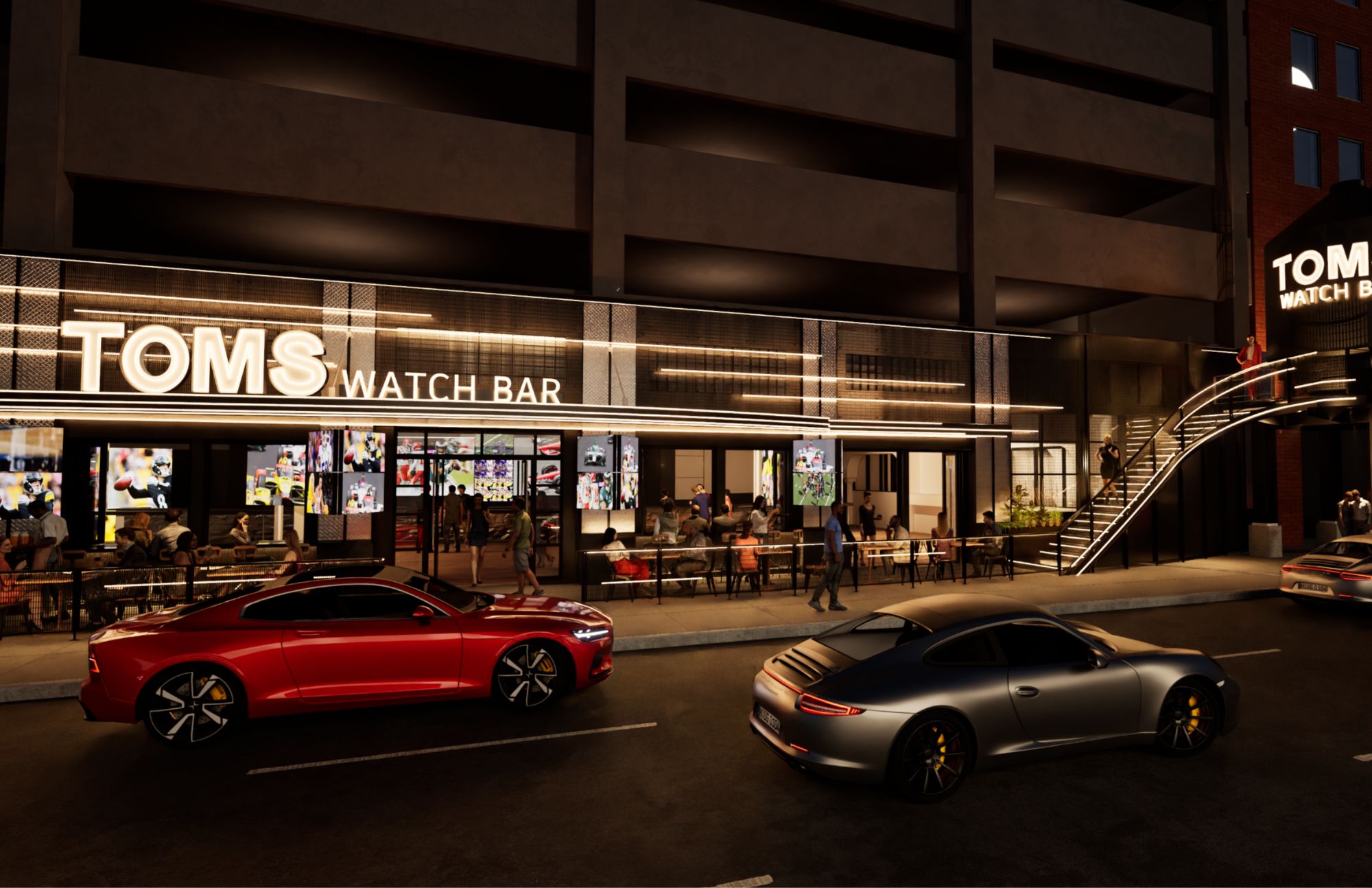 Tom's Watch Bar Indianapolis Rendering 