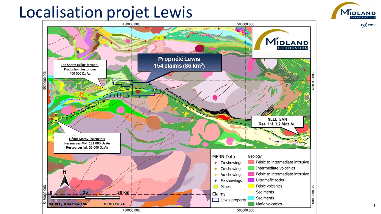 Figure 1 Localisation projet Lewis