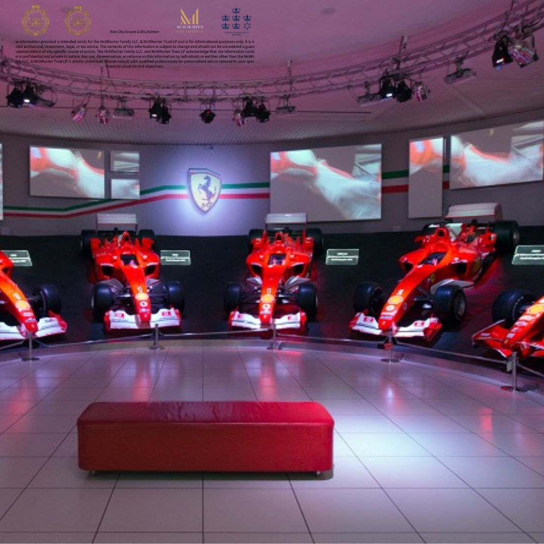 C.K. McWhorter Endows Ferrari with McWhorter Family Warrant, Acknowledging its Exemplary Status in Automotive Excellence.