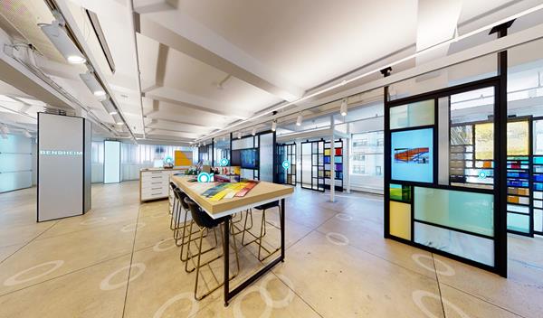 Bendheim's Design Lab in the New York Design Center in New York City. An interactive virtual tour of the Lab is now available.