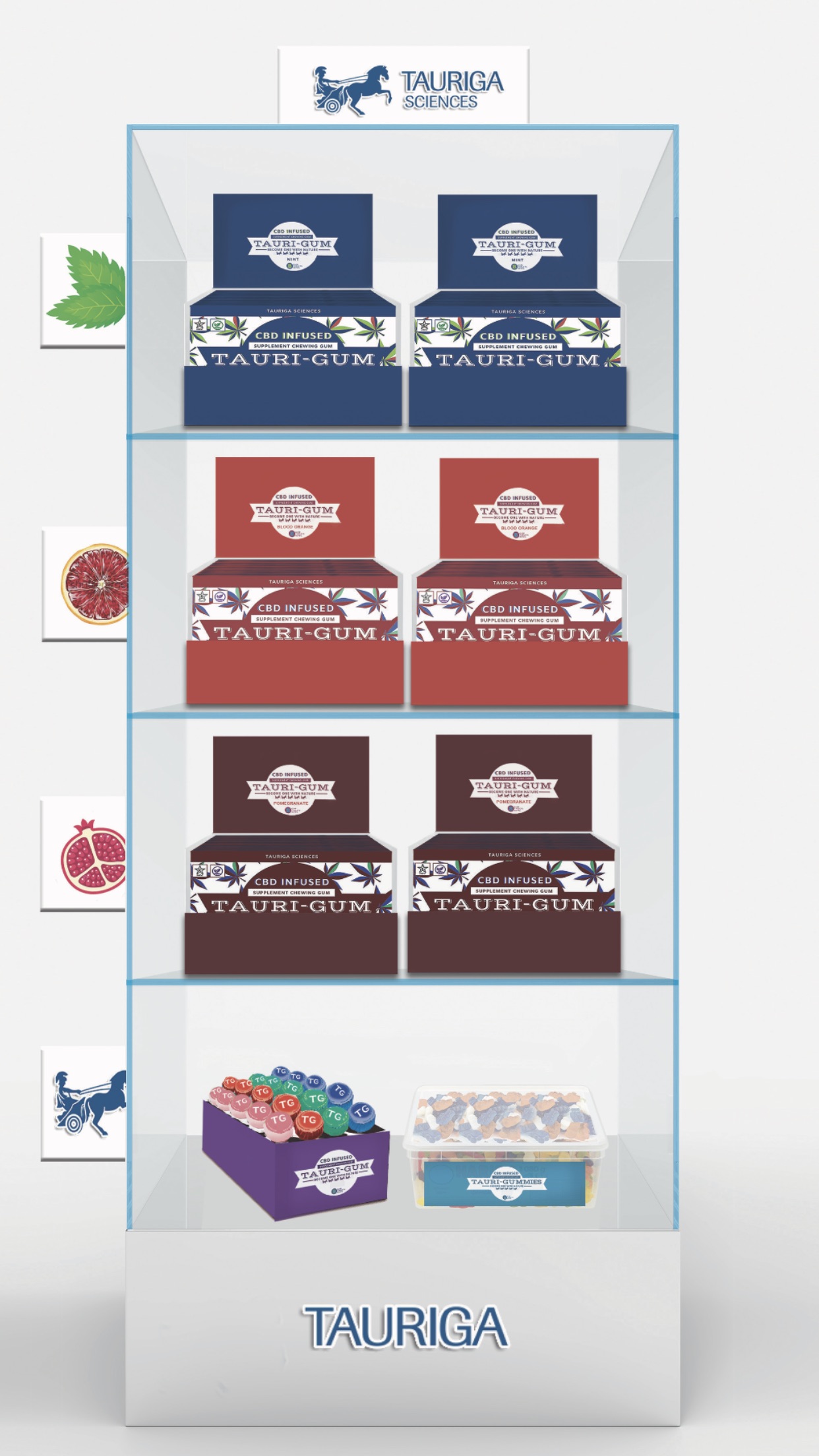 Tauri-Gum Point of Sale Display
