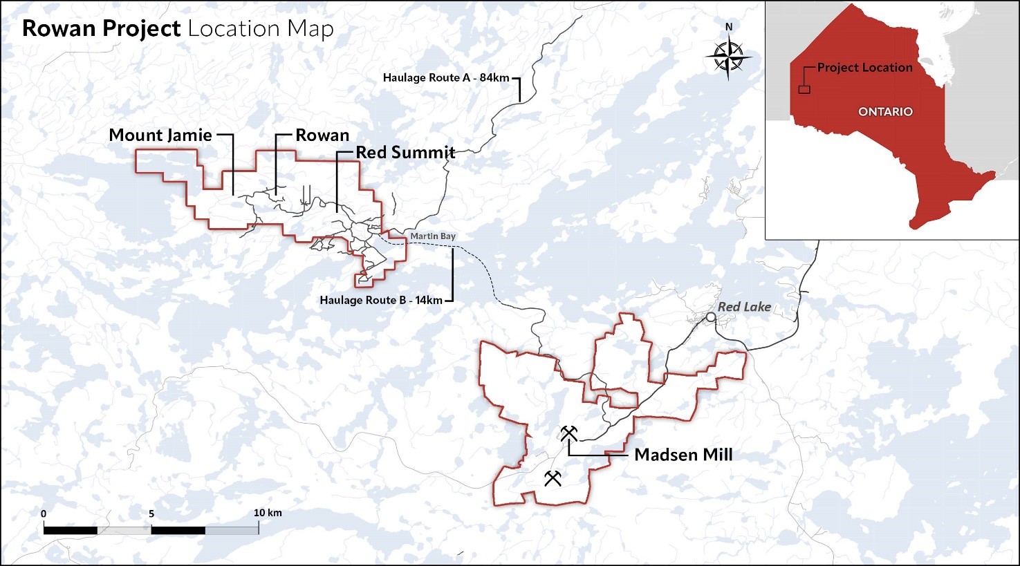 Rowan Project Location Map