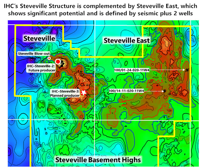 Steveville Structure and Steveville East Area Map