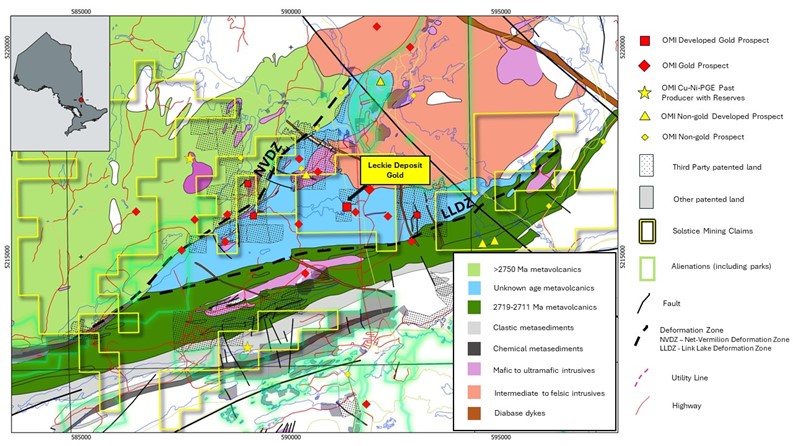 Geology of the Strathy Gold Project and Related Prospects