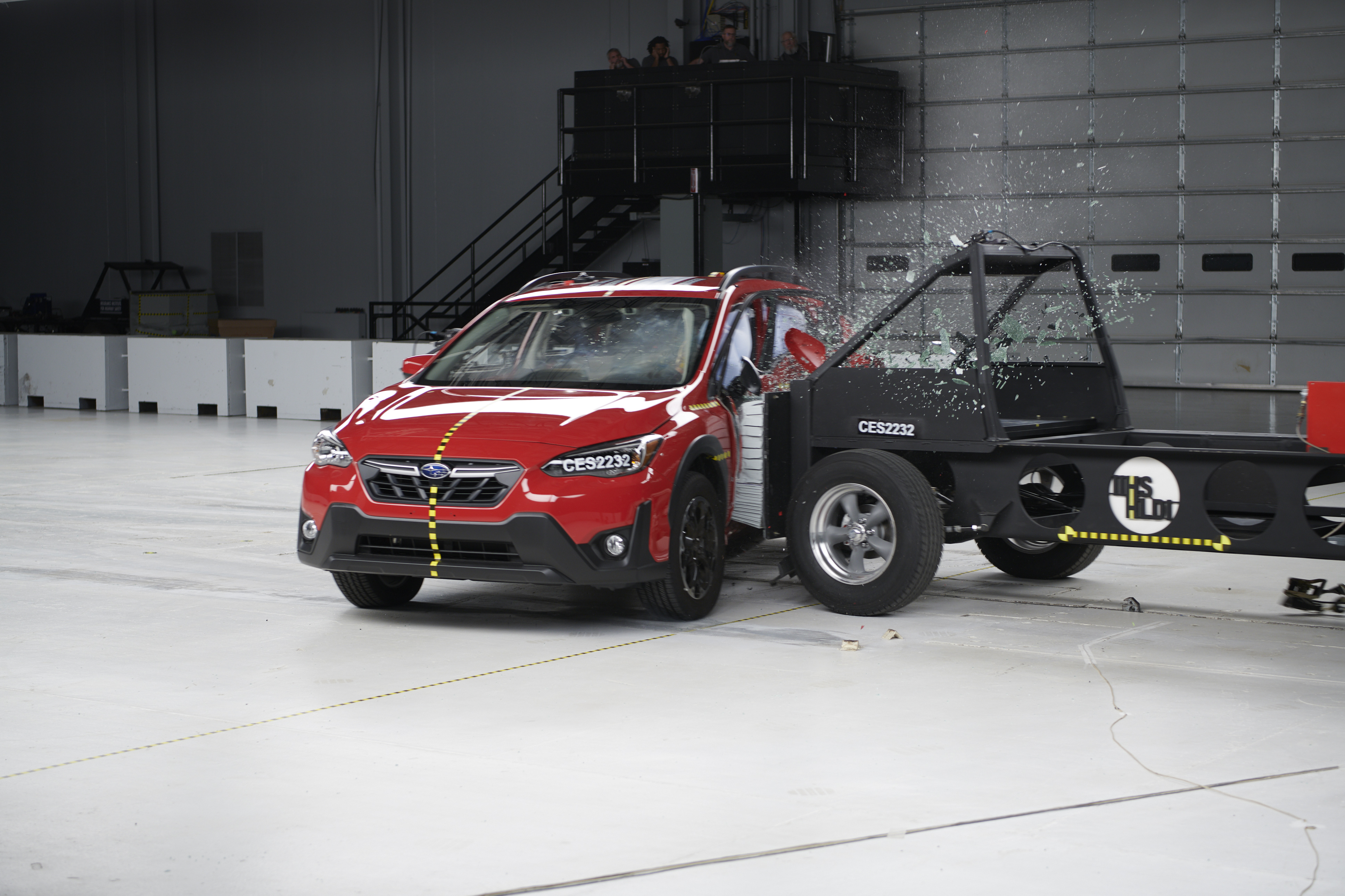 The 2022-23 Subaru Crosstrek earns a poor rating in the Institute's new, tougher side crash test.