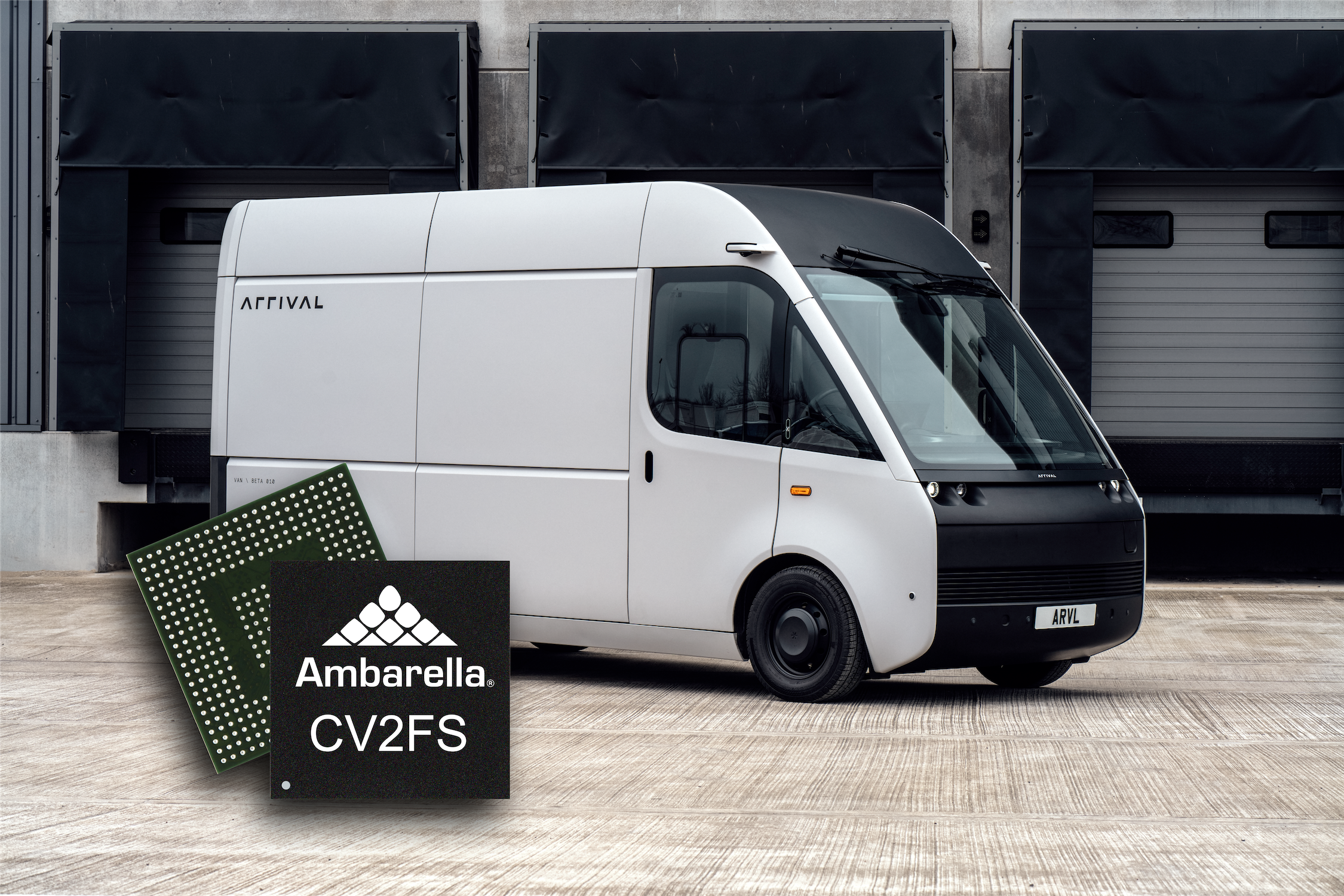 Electric vehicle pioneer Arrival selects Ambarella’s CVflow® AI vision SoC to enable autonomous driving and ADAS features in the Arrival Bus and Van.