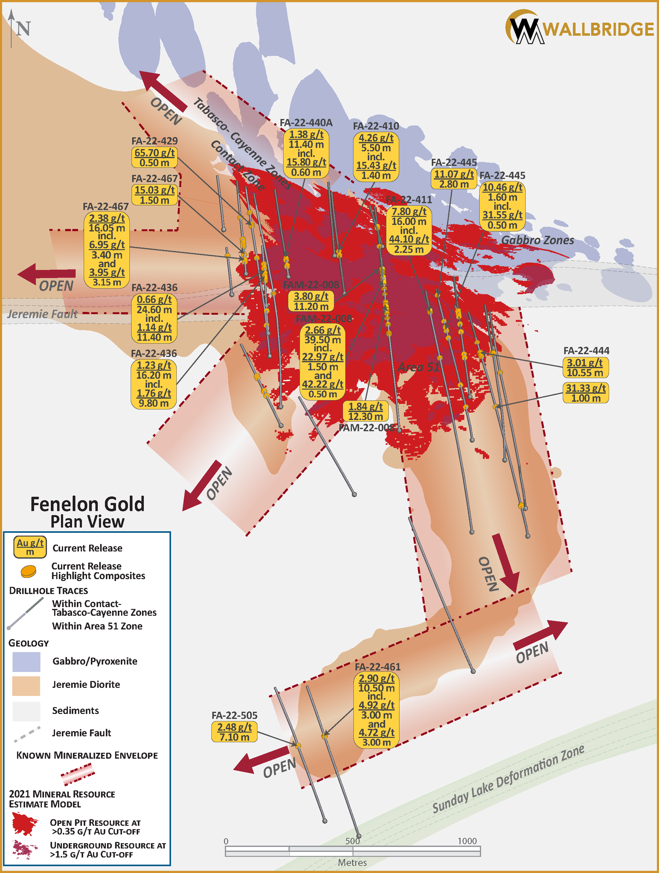 Fenelon Gold, Plan View