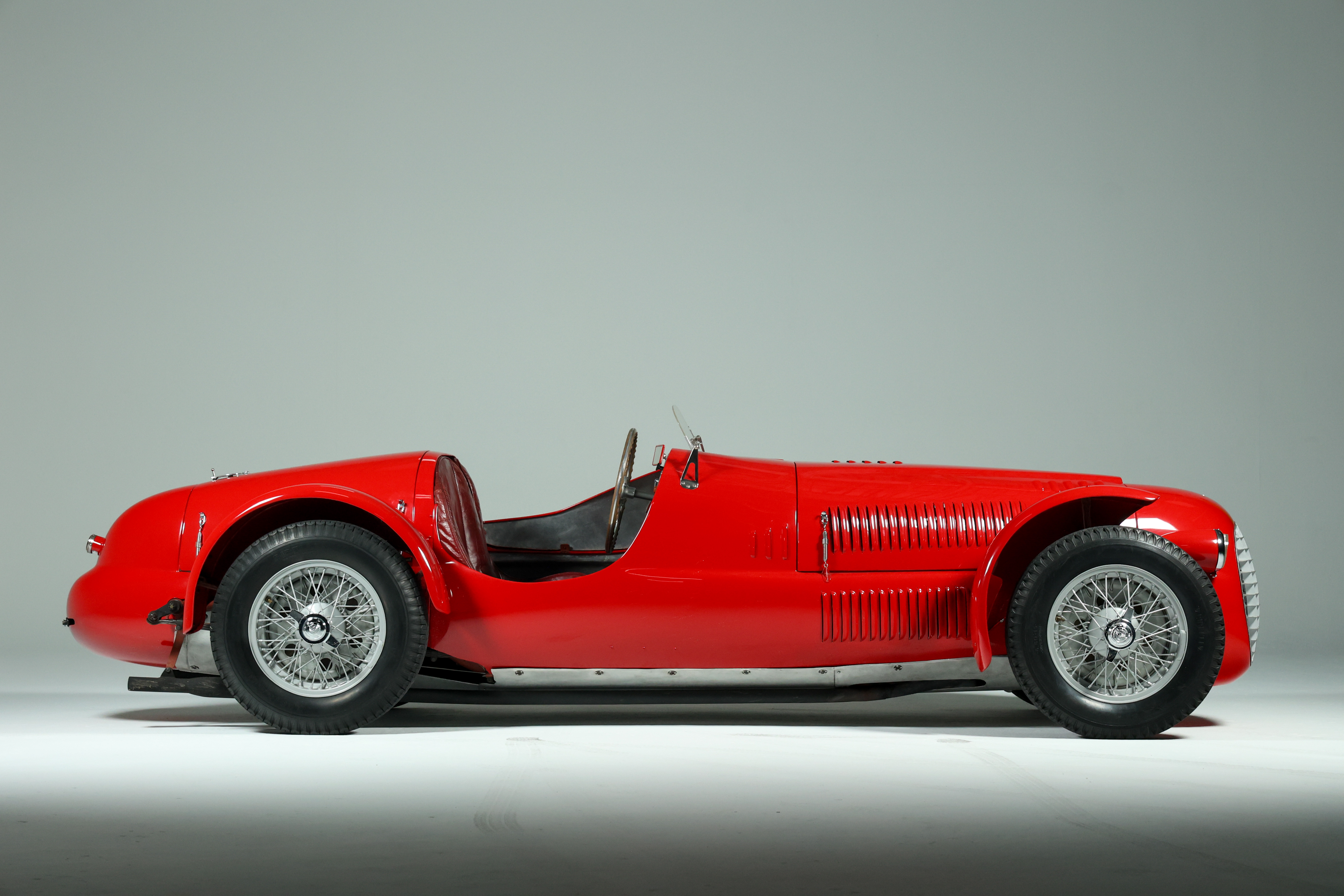 Quite possibly the most original early Ferrari extant, a 1948 Ferrari 166 Spyder Corsa to be offered at Broad Arrow Auctions' inaugural Concorso Villa d'Este Auction 2025 (Credit - Ryan Merrill / Courtesy of Broad Arrow Auctions)