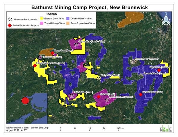 Bathurst Mining Camp Project, New Brunswick