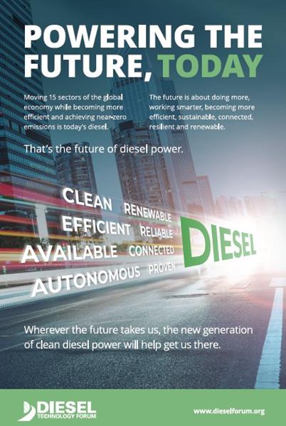 The diverse demands of the global population are clearly not a one-size fits all solution, which is why diesel engines will continue to play a dominant role in key sectors of the global economy.