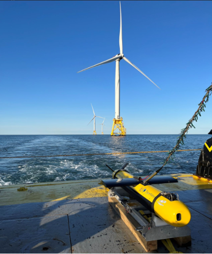 Thayer Mahan owned KATFISH deployed on Offshore Wind Farm survey