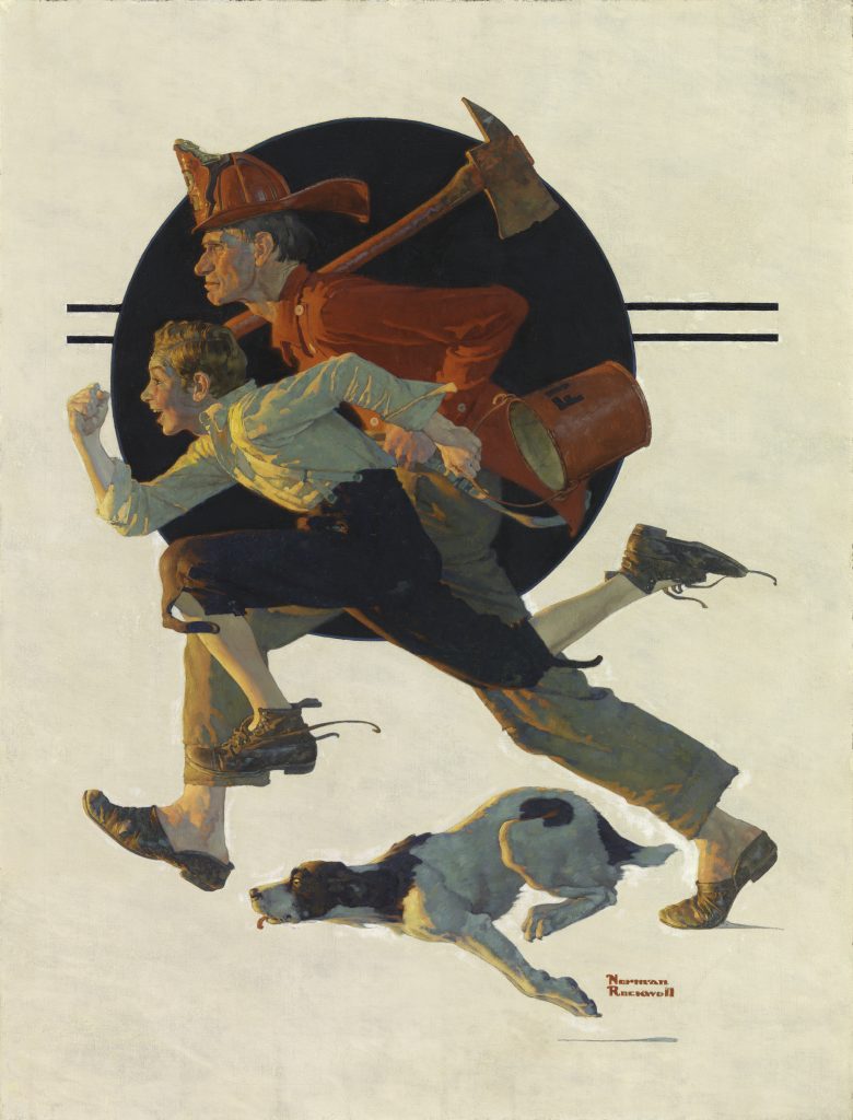 Norman Rockwell (1894 – 1978) Volunteer Fireman, 1931