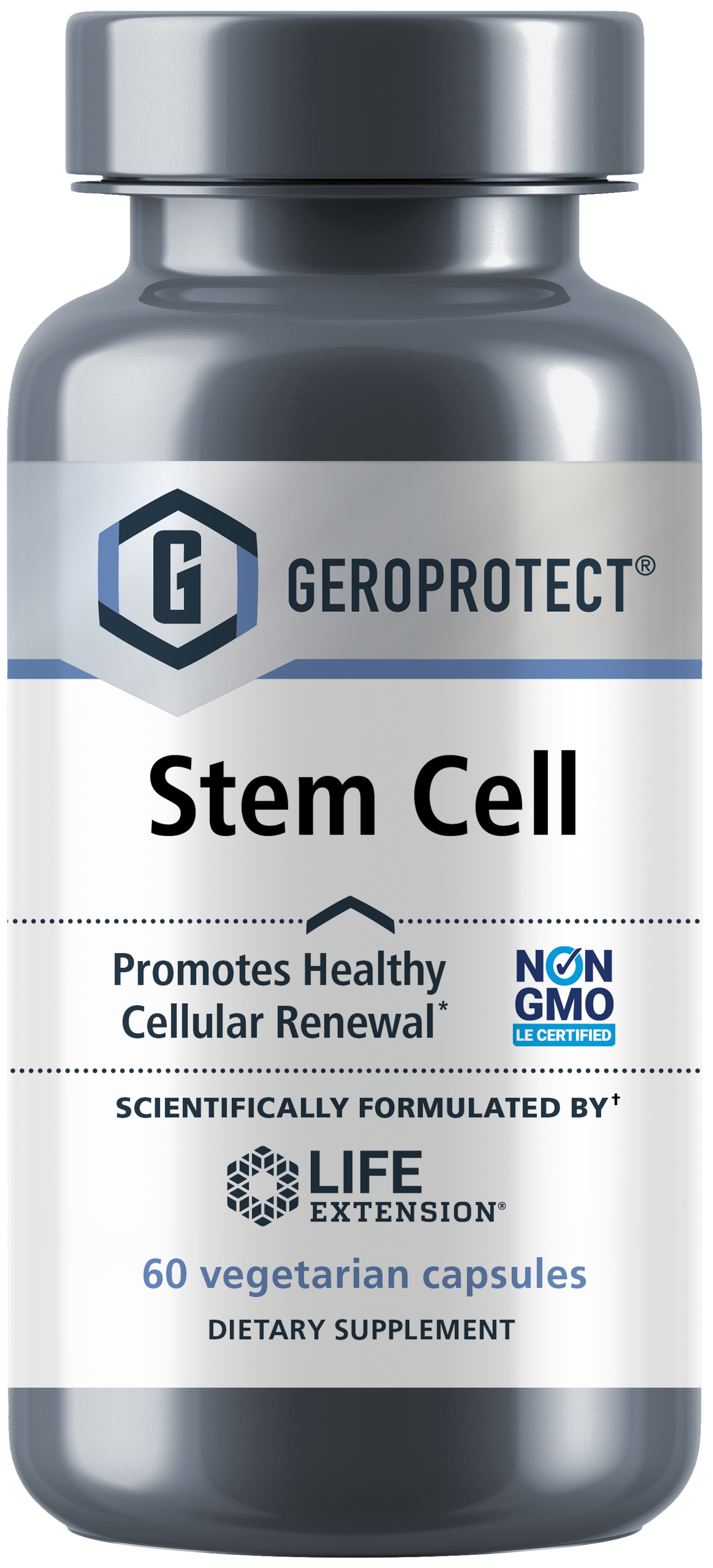 GEROPROTECT Stem Cell from Life Extension promotes healthy cellular renewal. 