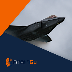 Air Force Jet and BrainGu Logo