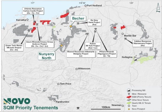 Novo Resources: Near-Mine High-Grade Mineralization Confirmed 3 km from  Golden Eagle Processing Plant - Junior Mining Network