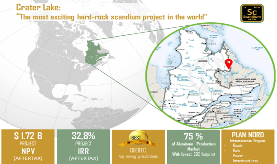 Crater Lake: "The most exciting hard-rock scandium project in the world"