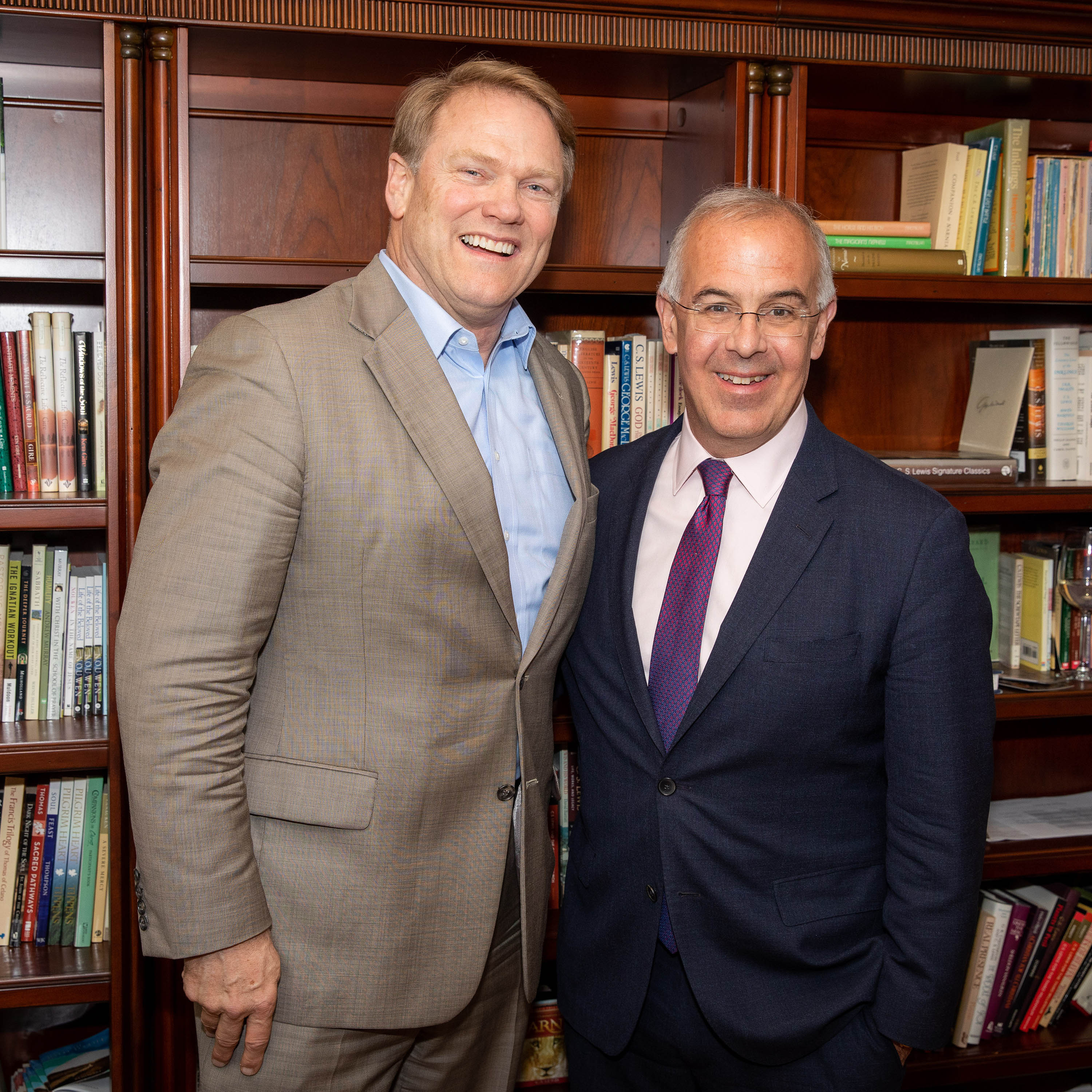 Westmont President Gayle D. Beebe and columnist David Brooks