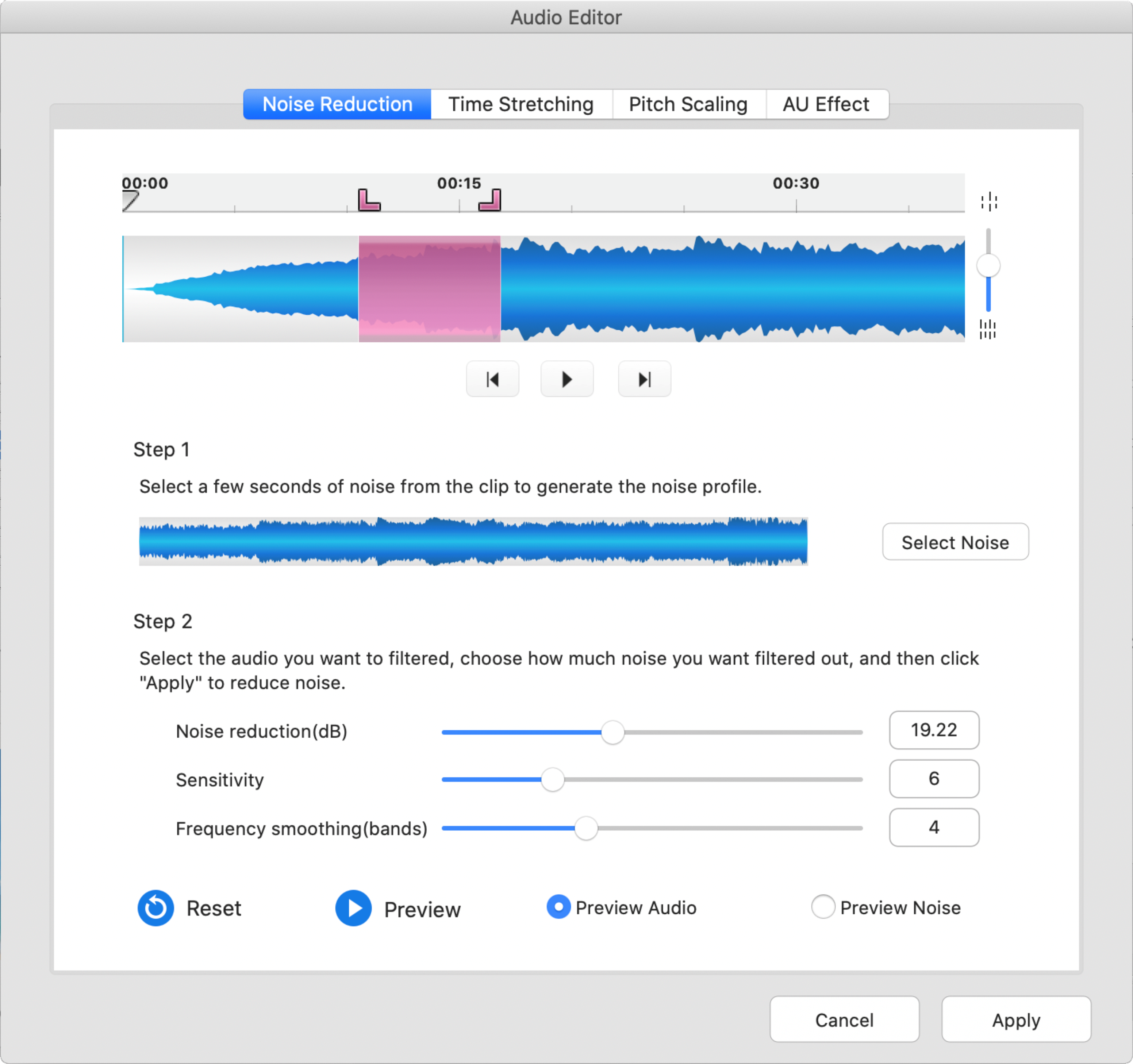 Toast 19 Audio Tools