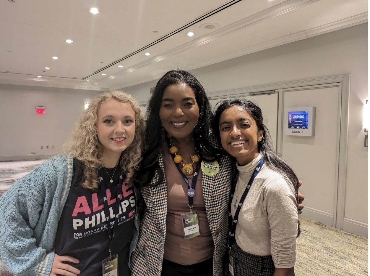 Vote Run Lead Action RUN/51 Summit participants Allie Phillips, Dr. Barbara Sharief and Anna Thomas