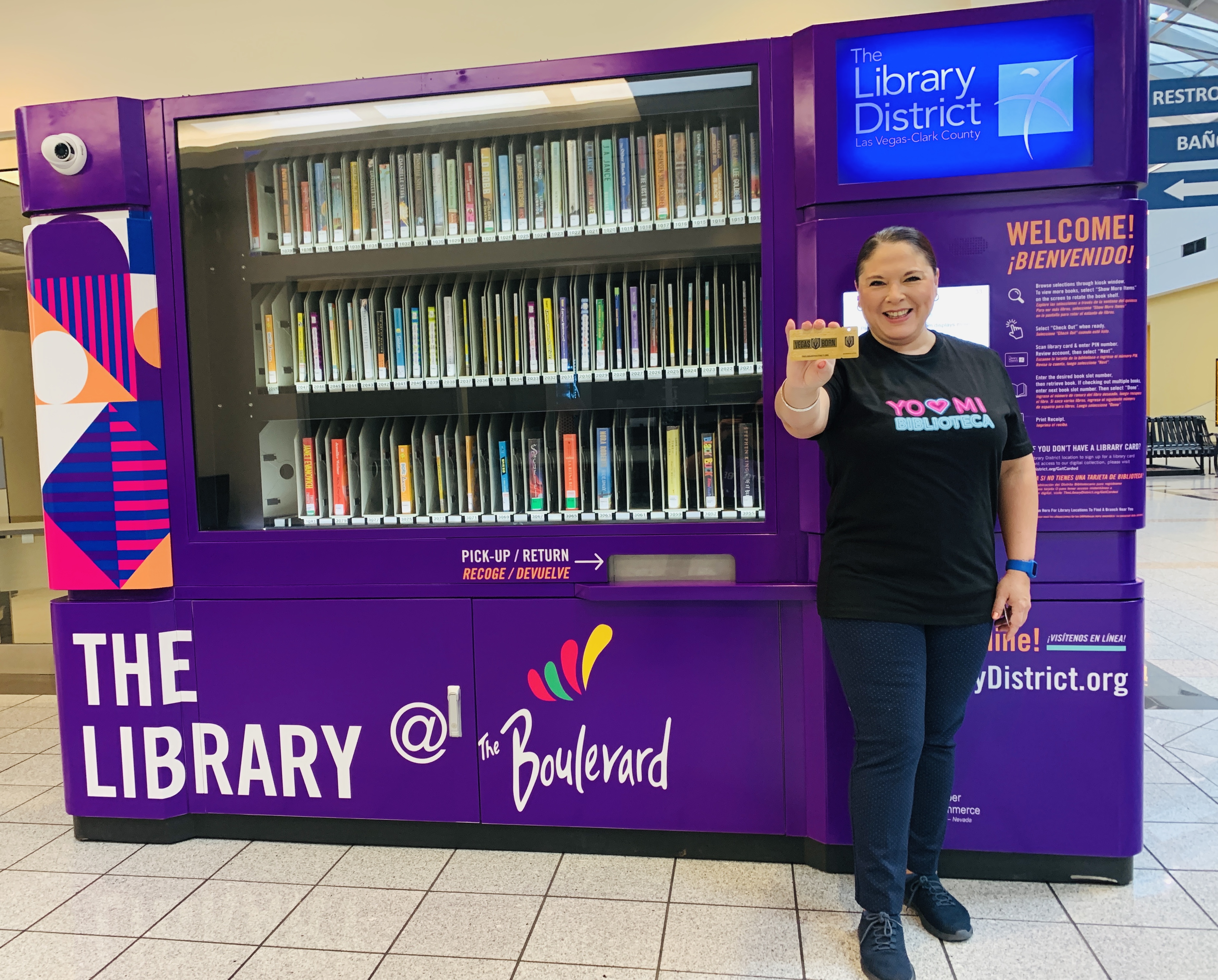 Las Vegas-Clark County Library District Installs Book Vending Machine at Boulevard Mall to Serve Customers & Surrounding Neighborhoods