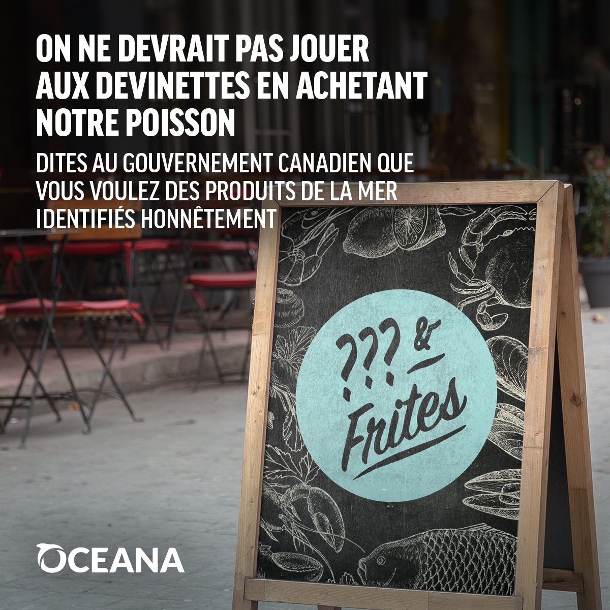 Dites au gouvernement que vous voulez des produits de la mer sécuritaires, identifiés honnêtement et capturés légalement. 