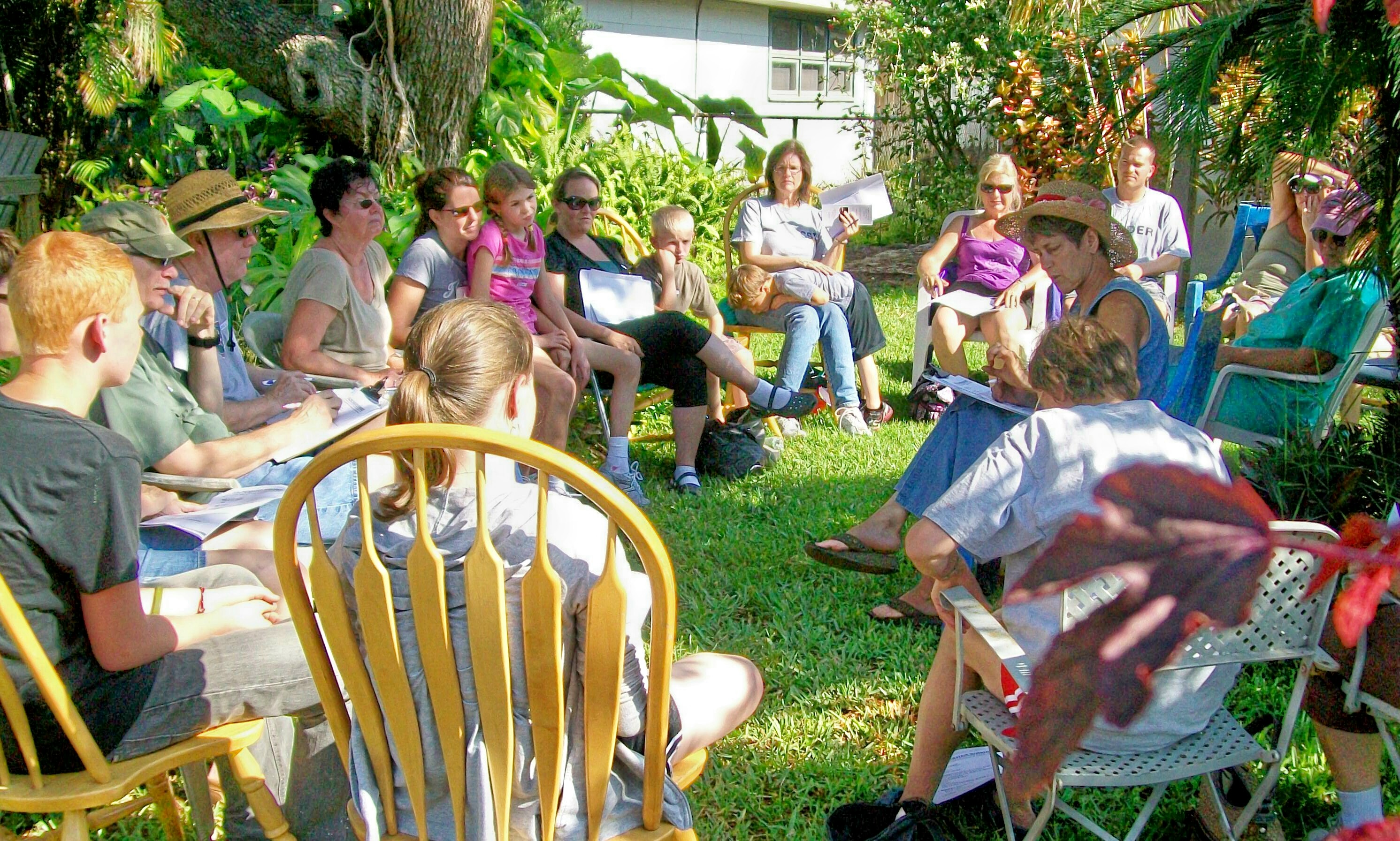 Jai speaking to families