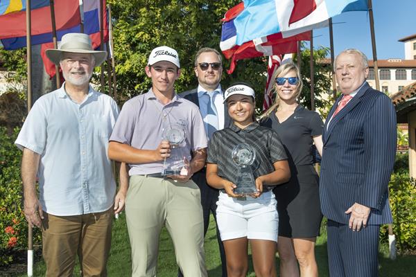 Junior Orange Bowl Golf Tournament Winners 2022 - Maria Jose Marin of Colombia and Miami, Florida’s own Nicholas Prieto