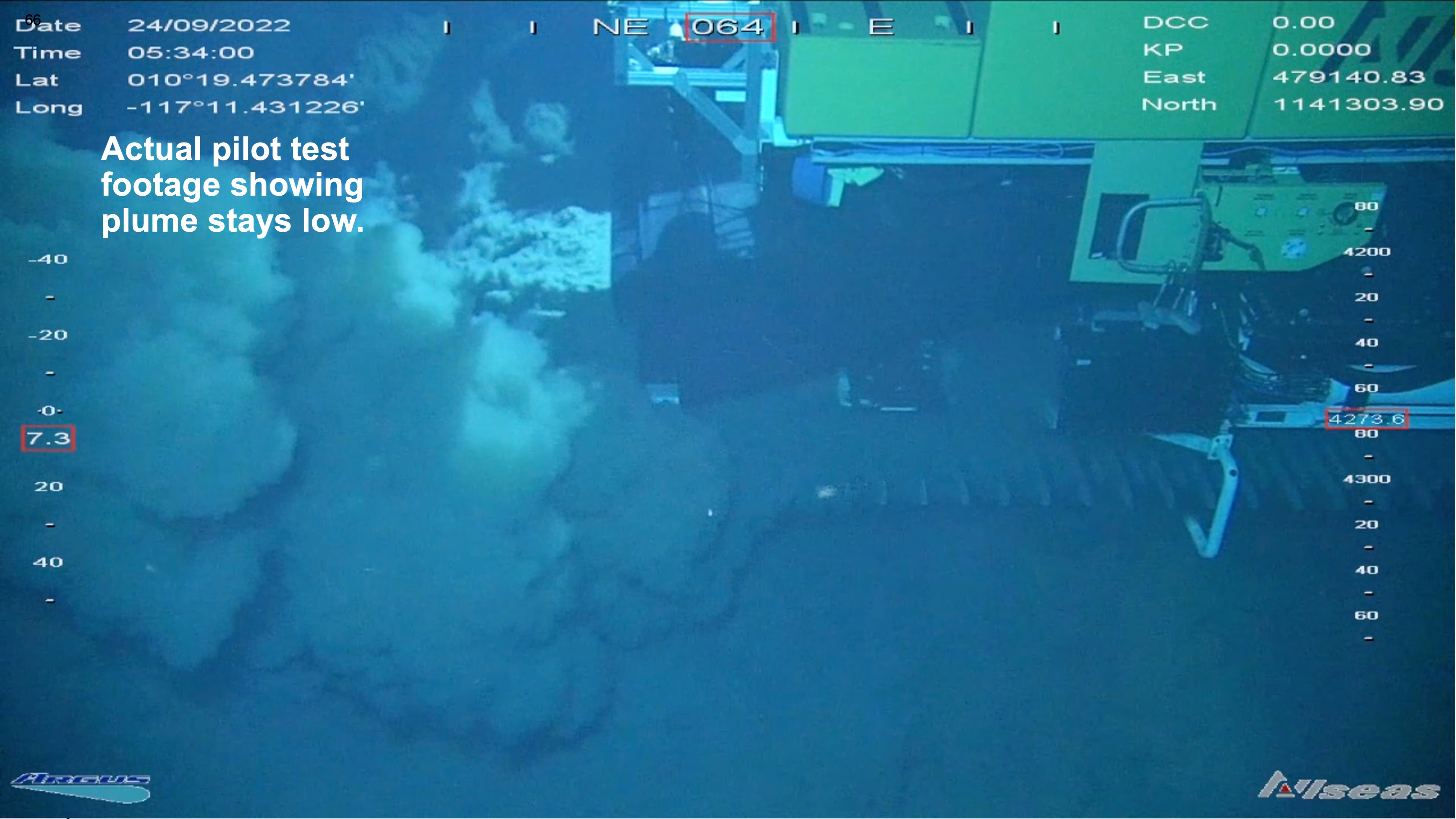 Seafloor plume