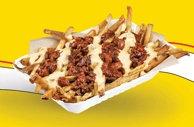 Dickey's Brisket Chili Beer Cheese Fries