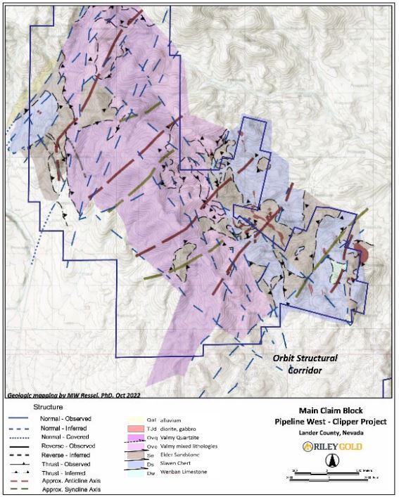 Recent Geological mapping