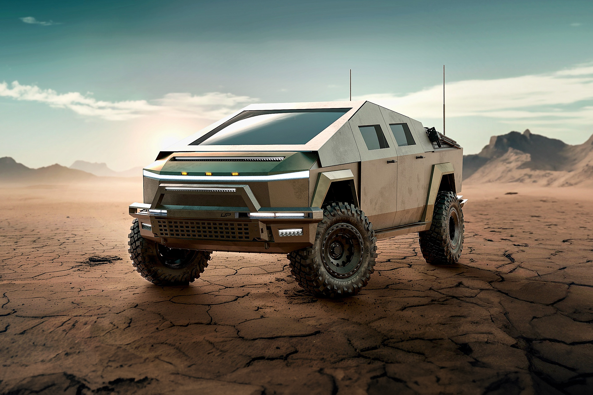 Tesla Cybertruck Military Tactical Unplugged Performance UP.Ft Archimedes Defense 1920px Image 1