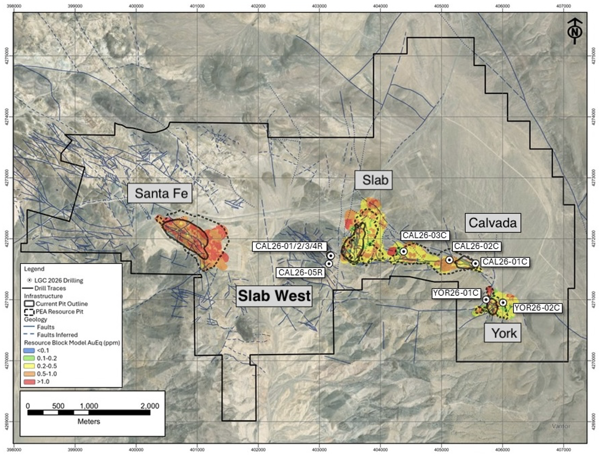 Drill hole location map
