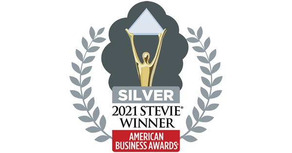 Silver Stevie(R) Award Badge from the American Business Awards(R) for Deem's Travel SafetyCheck feature in the Etta business travel booking and management platform.