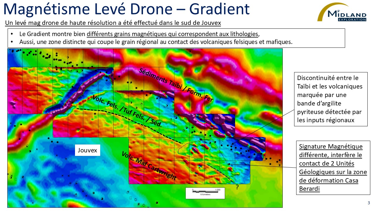 Figure 3 Magnétisme levé Drone-Gradient